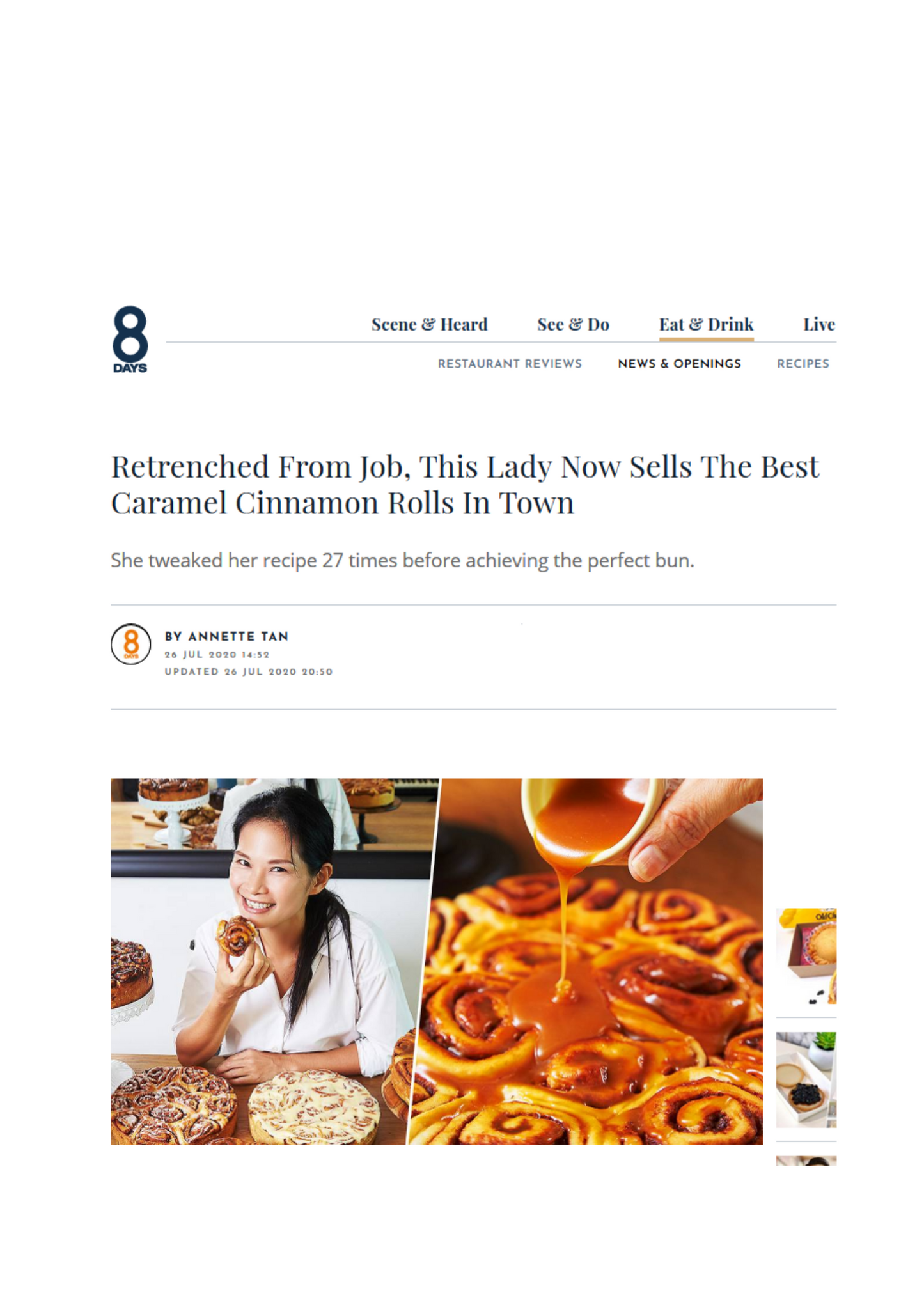Guilt Free Food Sells The Best Caramel Cinnamon Rolls In Town
