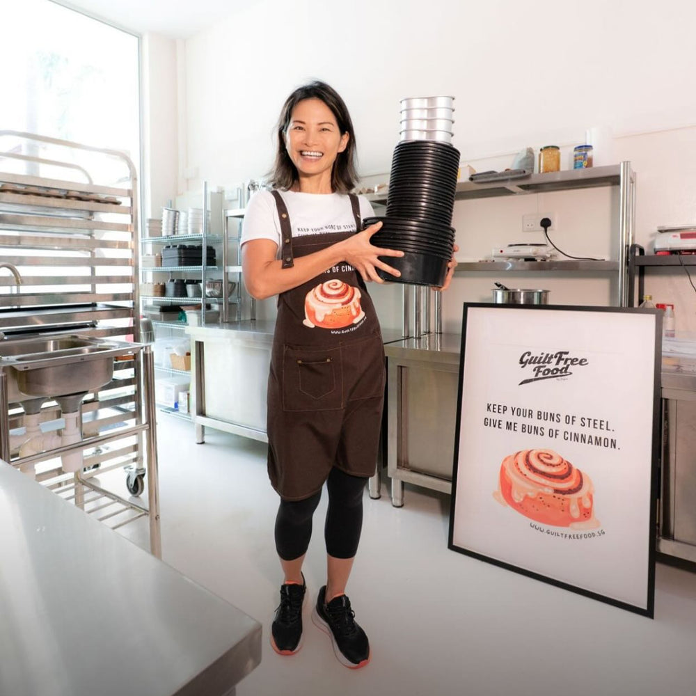 Photo of Joyce, GFF founder in the kitchen