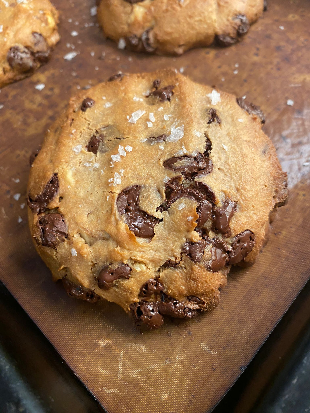 Gluten-Free Vegan Reduced Sugar Chocolate Walnut Jumbo Cookies