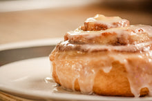 Load image into Gallery viewer, Reduced sugar Vegan cinnamon rolls (egg free and dairy free)
