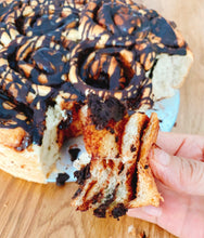 Load image into Gallery viewer, Egg-Free Triple Chocolate Cinnamon Roll (Reduced sugar)

