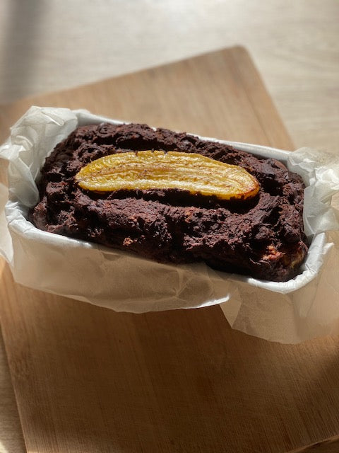 Gluten Free High Protein No added sugar and Fat Banana Brownie  - (loaf, minis and birthday cake)