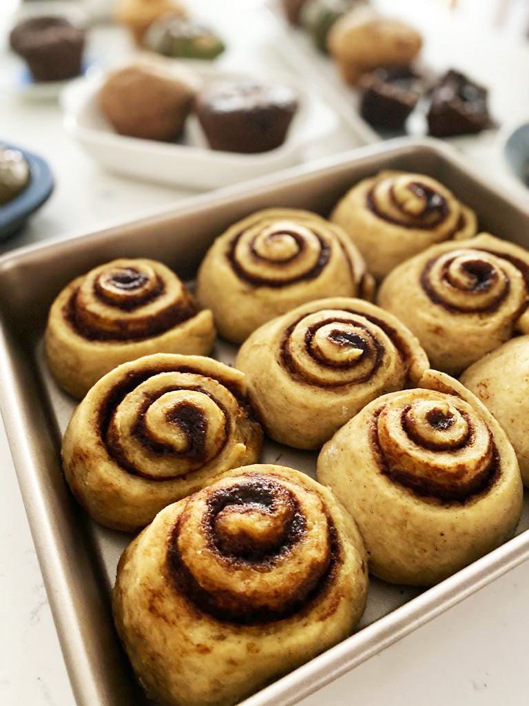 Gluten-free, egg-free, sugar-free cinnamon rolls (only available on every Wednesday)
